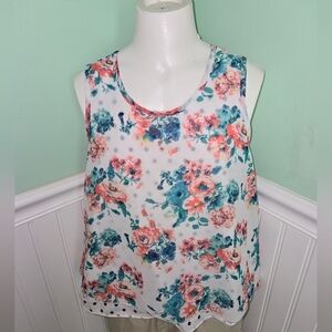 Girls flowered  tank top